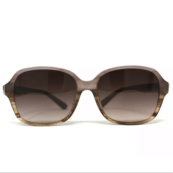 LACOSTE L735S Grey Striped Sunglasses w/ Case - Picture 2 of 5